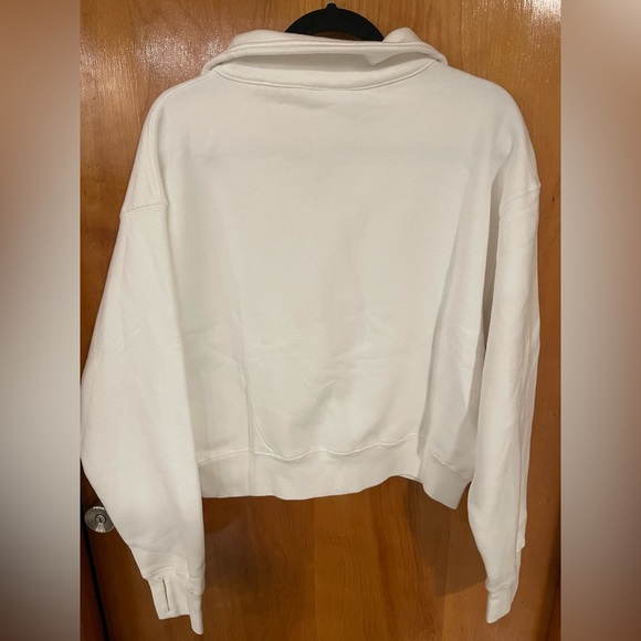 NWT Aritzia TNA Cozy Fleece Boyfriend 1/2 Zip Sweatshirt - Picture 4 of 7